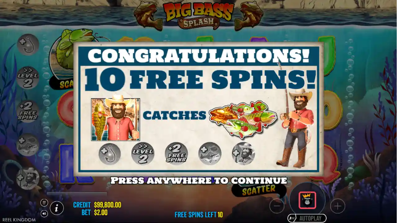 big bass splash bonus